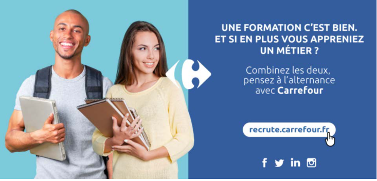 Campagne de recrutement Carrefour